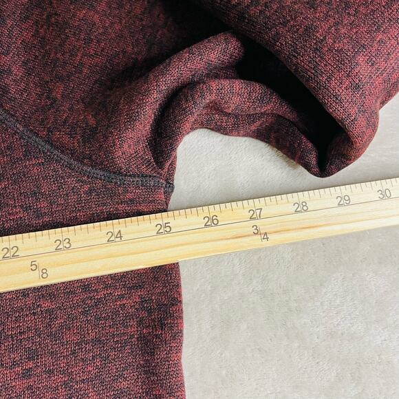 Eddie Bauer Sweater Men XL‎ Maroon Fleece 1/4 Zip Pullover Collared Outdoor - Picture 12 of 12